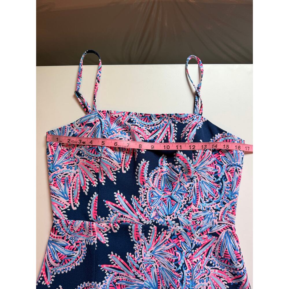 Lilly Pulitzer Womens Oyster bay Sandra Jumpsuit Size M Tropical Vacation - Picture 10 of 13